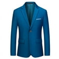thumbnail image 2 of Traje informal de negocios para hombre, de primavera y otoño, de un solo tamaño, a la moda, de color liso, 2 of 6