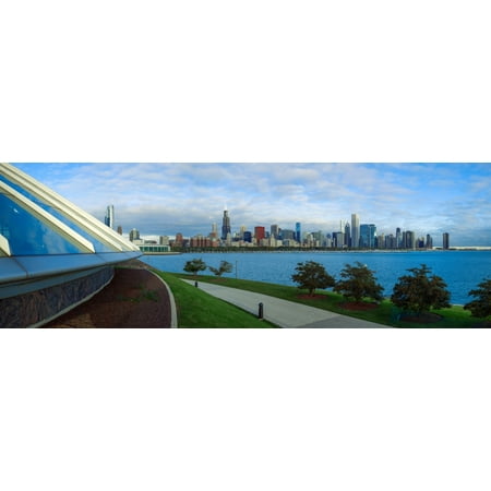 Skyline from the Adler Planetarium Chicago Cook County Illinois USA Poster