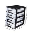thumbnail image 6 of Luxshiny Lightweight Black Plastic Storage Cabinet with Multi Deck Drawer Design for Efficient Storage, 6 of 8