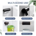 thumbnail image 3 of Billuyoard Dispensador de bolsas de basura, soporte de pared para baño, caja de almacenamiento, organizador dentado para comestibles, contenedor Juegos de accesorios de baño, 3 of 6