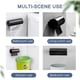 thumbnail image 5 of Bearachild Dispensador de bolsas de plástico montado en la pared de aluminio sin perforación bolsa de basura caja de almacenamiento contenedor Juegos de accesorios de baño, 5 of 6