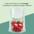 thumbnail image 3 of FoodSaver Pre-Cut Easy Fill Vacuum Seal Bags, 10ct Gallon, BPA-Free & Sous-Vide Safe, VacSeal Bags for Stand-Up, Mess-Free Filling & Freezer Storage, 3 of 8