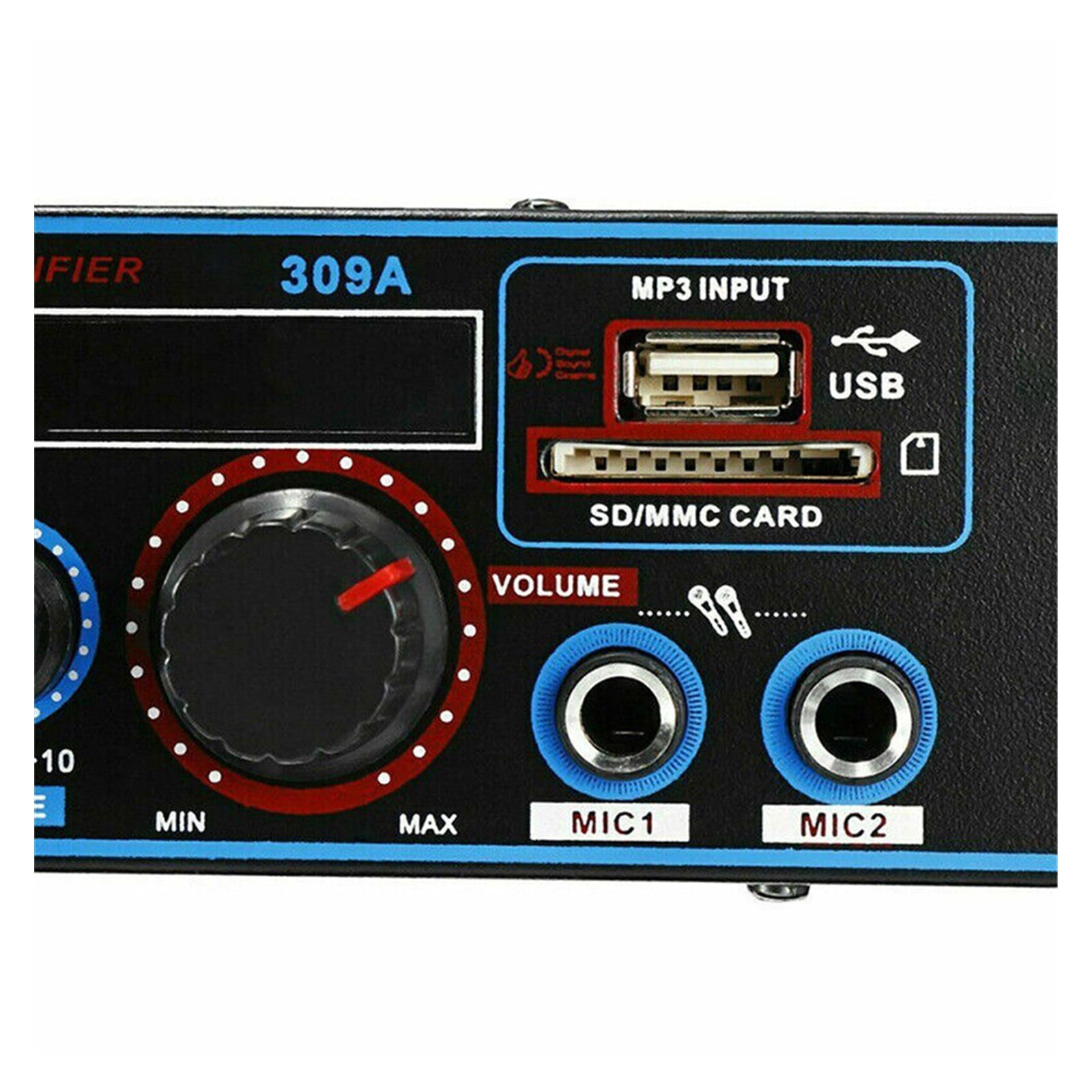 12V 800W 5.0 Amplifier Speakers 2 Channel Car Power AMP Bass HIFI Music Player MP3 AUX FM Stereo Radio SD