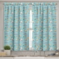 thumbnail image 2 of Ambesonne Marine Valance & Curtain, Seagulls Sailboats Yachts, 55"x45", Pale Sky Blue Multicolor, 2 of 7