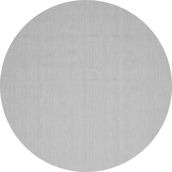 Ahgly Company Indoor Round Abstract Gray Contemporary Area Rugs, 6' Round