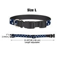 thumbnail image 3 of WIRESTER Reflective Adjustable Dog Collar for Large Dogs with Buckle, Navy Heart Pattern, 3 of 6