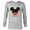 Athletic Heather, variant on Disney Mickey Mouse Red Shorts Icon Sohn Family German- Long Sleeve T-Shirt for Men - Customized-White