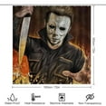 thumbnail image 2 of Michael Myers Halloween Shower Curtain Sets 4 Piece Bathroom Set Shower Curtain Non-Slip Rugs Toilet Lid Cover Bath Mat Bathroom Decor, 2 of 8