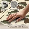 thumbnail image 6 of ODIKA 8'x10' Washable Area Rug Fish Cabin Vintage Bass Angler Motifs Theme Trout Lure Fishing Flowing Dynamic for Living Room, Under Sectional, Family , Durable, Non-Slip, 6 of 7