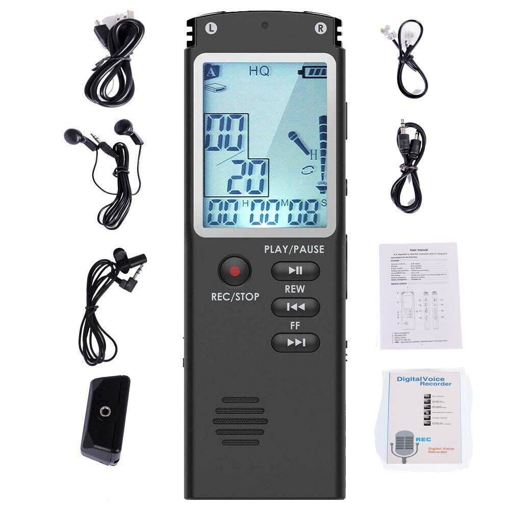 T60 USB Voice Recorder 8GB Dictaphone Digital Voice Recorder WAV MP3 Player os12 