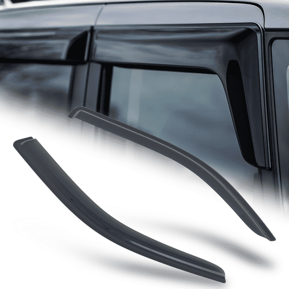 M-AUTO 2 Pieces Window Visor Shade Deflector Guard for 2004-2014 Ford F-150 Extended Cab 4-Door