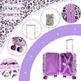 thumbnail image 7 of Kids Carry on Luggage Sets for Girls Women Rolling Suitcases with Wheels Hardshell Suitcase with Travel Pillow, 7 of 7