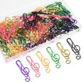 thumbnail image 3 of CIMAXIC paper clips 100Pcs Musical Note Paperclips Colorful Paper Clips Musical Note Clips Metal Paperclips,1.57"X0.59"X0.2", 3 of 5