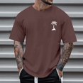 thumbnail image 2 of Men's Casual Short Sleeved T-shirt Raglan Sleeve Bottom Shirt 2XL, 2 of 5