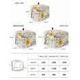 thumbnail image 2 of Bees Branches Toaster Cover 4 Slice, Large Kitchen Appliance Covers, Farmhouse Spring Botanical Elegant Toaster Oven Cover with Loop, Bread Machine Cover Polyester Dust Cover Protection, 2 of 4