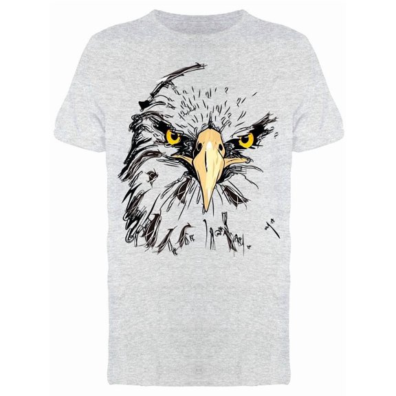 Eagle Artistic Face T-Shirt Men -Image by Shutterstock, Male Large
