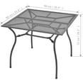 thumbnail image 7 of vidaXL 3 Piece Patio Dining Set Steel Anthracite, 7 of 7