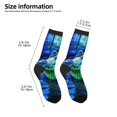thumbnail image 2 of Fuzoiu Colorful Stained Glass Crocodile Print Kids Socks For Boys Girls,Grip Crew Socks with Non Slip,Lightweight Stretch Crew Socks,Toddlers Crew Boot Socks, 2 of 5