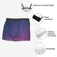 thumbnail image 3 of Fotbe Violet Glitter Calzoncillos Tipo Boxer con Bolsa de Soporte Total para Hombre, X-Temp Fresco, Transpirable y de Secado Rápido-Medium, 3 of 5