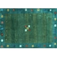 thumbnail image 1 of Ahgly Company Indoor Rectangle Abstract Light Blue Contemporary Area Rugs, 2' x 3', 1 of 4