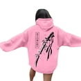 thumbnail image 3 of Sweat à Capuche à Manches Longues Imprimé Double Lettre Automne Hiver avec Poche avant pour Sorties Décontractées, 3 of 7