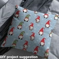 thumbnail image 2 of Homewish Cartoon Gnome Fabric by the Yard 2 Yard,Christmas Snowflake Room Decor Fabric by the Yard,Blue White Red Fabric for Sewing For Boys Kids,Microfiber Bedroom Decor, 2 of 6