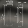 thumbnail image 2 of Manijas de Puerta Advancent Extractor de Empuje Acero Inoxidable HA083986-01, 2 of 6