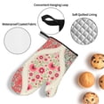 thumbnail image 4 of LAKIMCT Pattern Patchwork Oven Mitts and Pot Holders Sets Non-Slip Potholders Heat Resistant Oven Gloves for Kitchen Baking Cooking BBQ, 4-Piece Set, 4 of 9