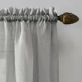 thumbnail image 2 of No. 918 Jillian Crushed Voile Sheer Rod Pocket Curtain Panel, 51" x 63", Silver, 2 of 6