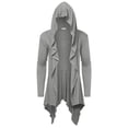 thumbnail image 1 of Unisex Halloween Hooded Cloak Costumes Party Cape Fashionable Halloween Retro Hooded Jacket Long Cardigan Pleated Shawl, 1 of 5