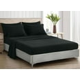 thumbnail image 4 of Chezmoi Collection Piper Oversized Queen Bed in a Bag 7-Pieces Honeycomb Geometric Hexagon Quilted Stone Washed Microfiber Comforter with Sheets Lightweight All Season Bedding, Oversized Queen, Black, 4 of 9