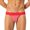 Red, variant on Vedolay Panties Men's Pouch Hollow Briefs Underwear Sheer Low Rise Thongs Panties,White XXL