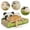 Bear*1, variant on Qiyester 2-Pack Cat Scratching Board Kitten Scratcher Bed Cardboard Pet Lounge Couch for Slepping Playing