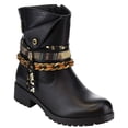 thumbnail image 1 of Braided Anklet Tassel Western Vegan Leather Women's Boots - 10 / Black, 1 of 1