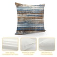thumbnail image 4 of COMIO Brown Blue Grey Decorative Pillow Covers, Abstract Vintage Art Striped Throw Pillow Covers, Soft Square Outdoor Farmhouse Cushion Case for Couch Living Room Sofa Bed Car Decor, 4 of 5