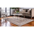 thumbnail image 3 of Unique Loom 3126056 Area Rug, 4 x 6 Feet, Ivory/Brown, 3 of 5