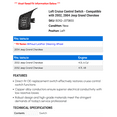 thumbnail image 2 of Left Cruise Control Switch - Compatible with 2002, 2004 Jeep Grand Cherokee, 2 of 2
