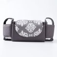 thumbnail image 1 of Baby Stroller Hanging Storage Bag with Bottle Cup Holder Polyester Black A1421, 1 of 6