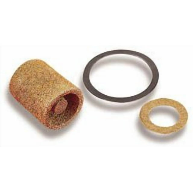 Holley Performance Fuel Filter 162-500 Brass Element; Brass; With Gasket