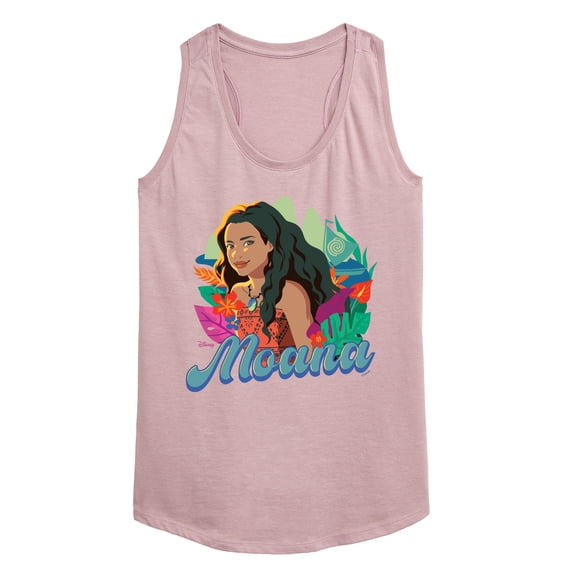 Moana Live Action - Florals - Women's Racerback Graphic Tank