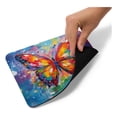 thumbnail image 3 of Mouse Pad SVART de Superficie Suave, base antideslizante, con diseño orginal de Mariposa estilo arte urbano, Diseño3, 22*18 cm, 3 of 4