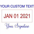 thumbnail image 4 of Custom Text with Your Signature Bottom Dater Stamp, 4 of 4