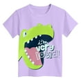 thumbnail image 4 of Gubotare Toddler Boy Shirts Summer Toddler Baby Boys Short Sleeve Graphic T-Shirt Top Funny Letters Print Cotton Tee Sizes 7-8T (Light Purple,7-8 Years), 4 of 4