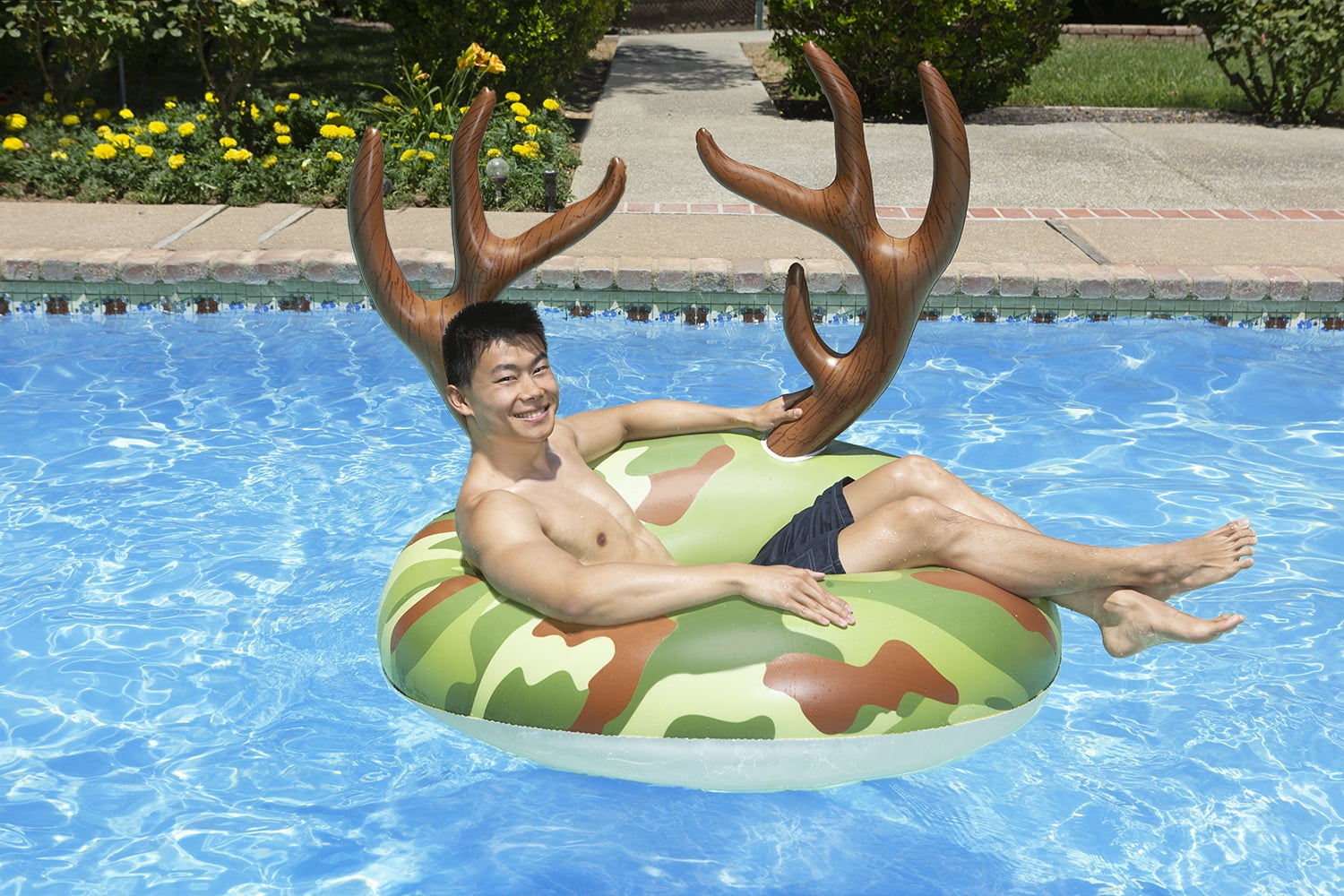 Poolmaster 48-Inch Party Float Swimming Pool Tube, Camo