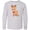 AC-Heather Grey, variant on Inktastic Cute Christmas Reindeer with Christmas Lights Long Sleeve Youth T-Shirt