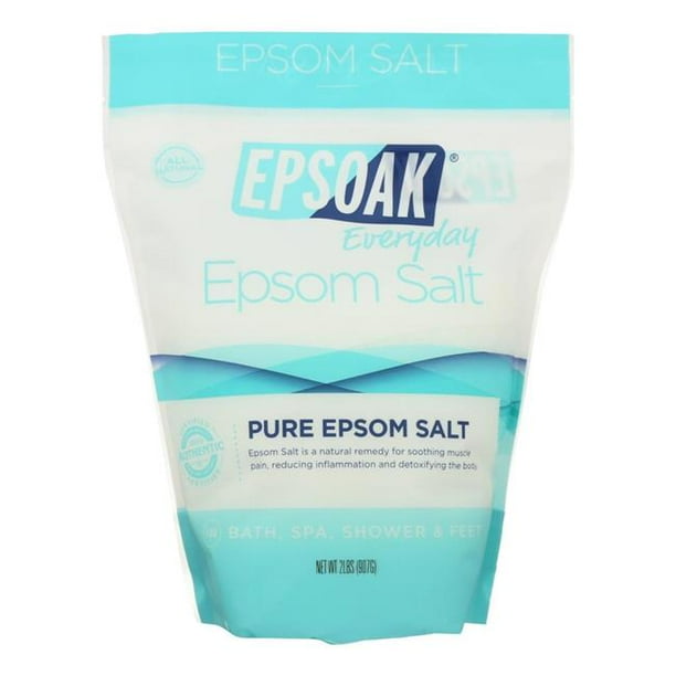 Epsoak 2446359 2 lbs Pure Unscented Magnesium Sulfate Epsom Salt, Case