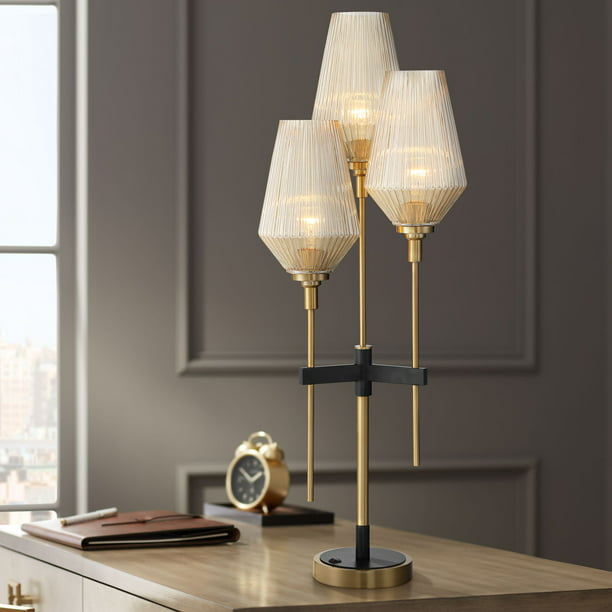 Possini Euro Design Modern Tall Console, How High Should A Sofa Table Lamp Be