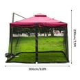thumbnail image 2 of okwish Patio Net Umbrella Table Screen Cover Free Installation Table Screen Parasol Mosquito Net Cover, 2 of 10