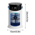 thumbnail image 3 of Ventilador sin paletas Ventilador doméstico Ventilador de agua pulverizada Ventilador de escritorio portátil para el hogar con enrejado de hielo Enfriador de aire, 3 of 9