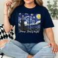 thumbnail image 5 of Vincent Van Gogh The Starry Night T-Shirt, Famous Painting Tee, 5 of 8